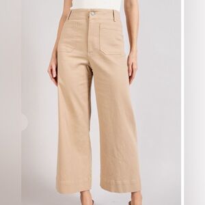 Ee:some high-rise, wide leg, cropped pants. Size small, worn once